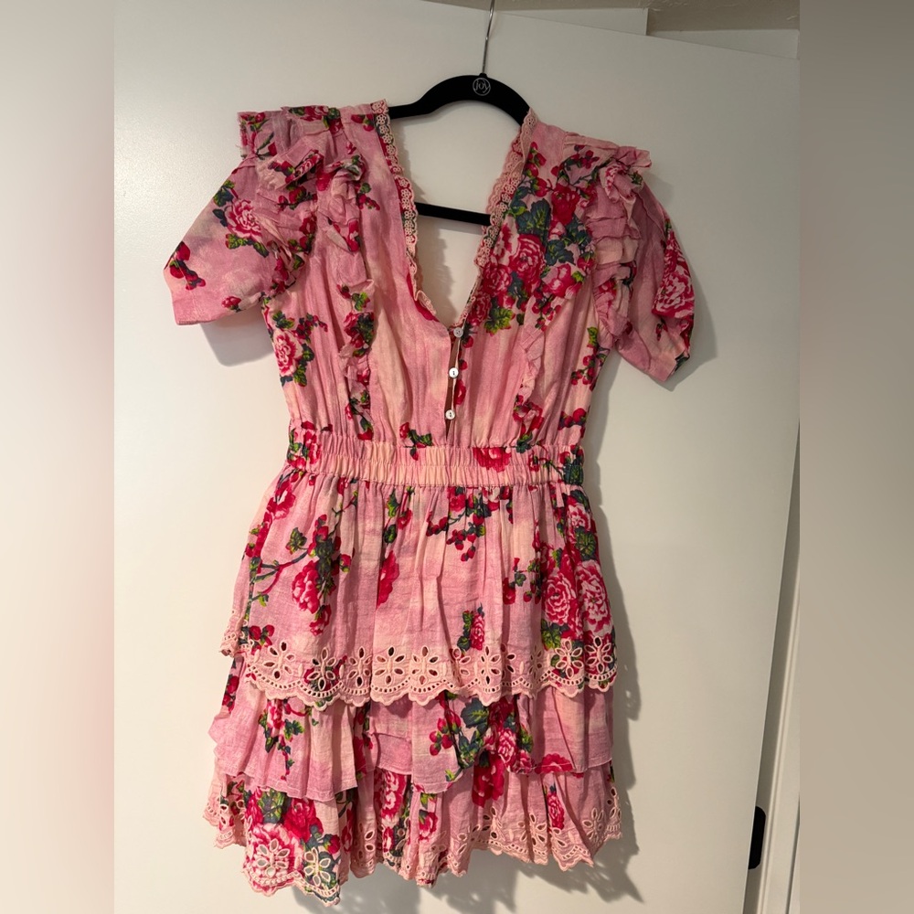 LoveShackFancy Aldina Mini Dress, Size M - Picture 2 of 4